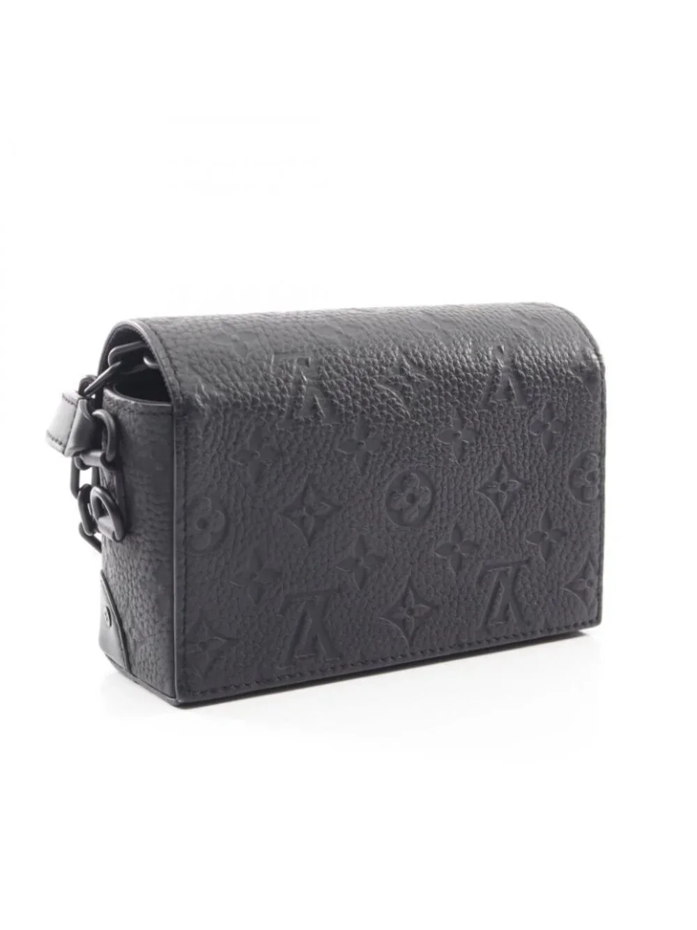 Louis Vuitton Shoulder Bag Steamer Wearable Wallet Noir Leather